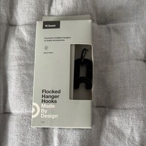 Made By Design Black Flocked Hanger Hooks